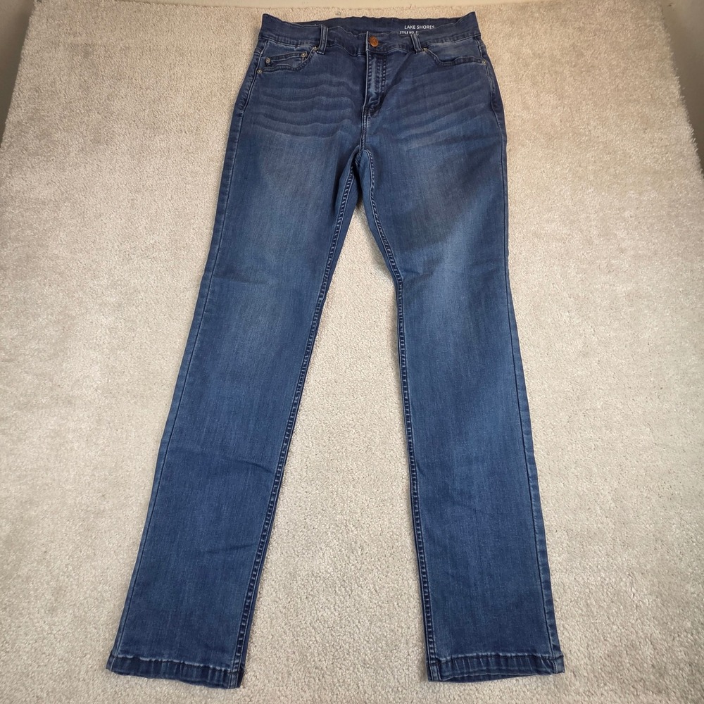 Mugsy Jeans Lake Shores Mens 34x32 Medium Wash Straight Leg Denim